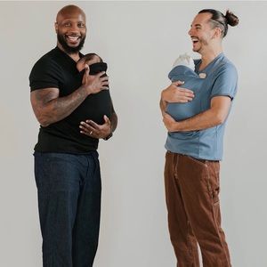 Lalabu Men’s Dad Shirt - Baby carrying size M